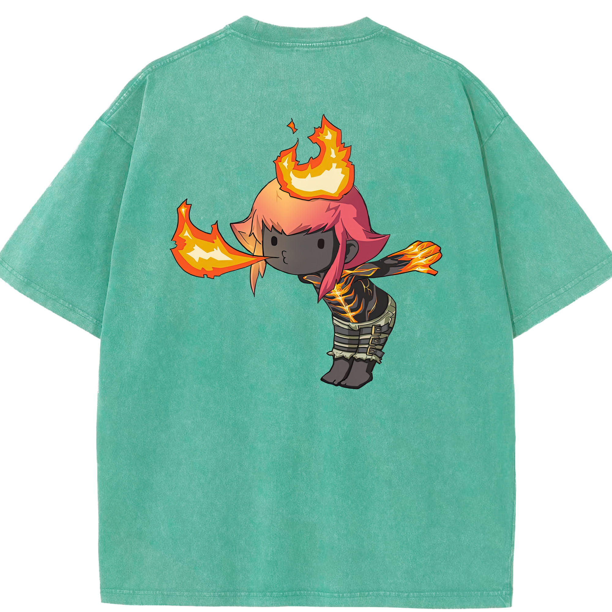 リーグ・オブ・レジェンド League of Legends LOL 綿100% ヴィンテージ風 半袖Tシャツ（背面プリント）